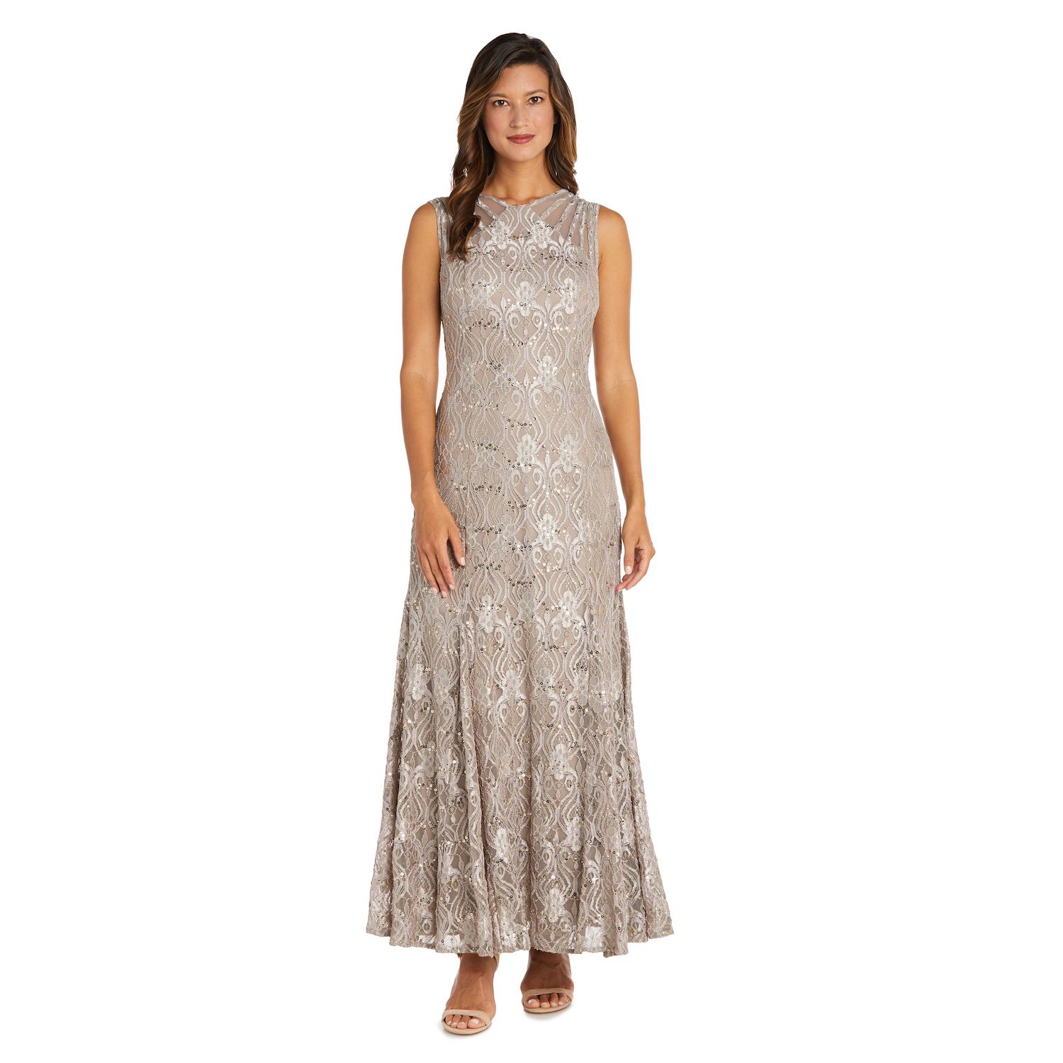 Women's R&M Richards Mermaid Lace Gown