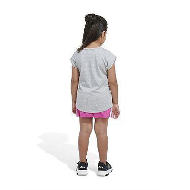 Girls 4-6x Adidas Graphic Tee & Mesh Short Set
