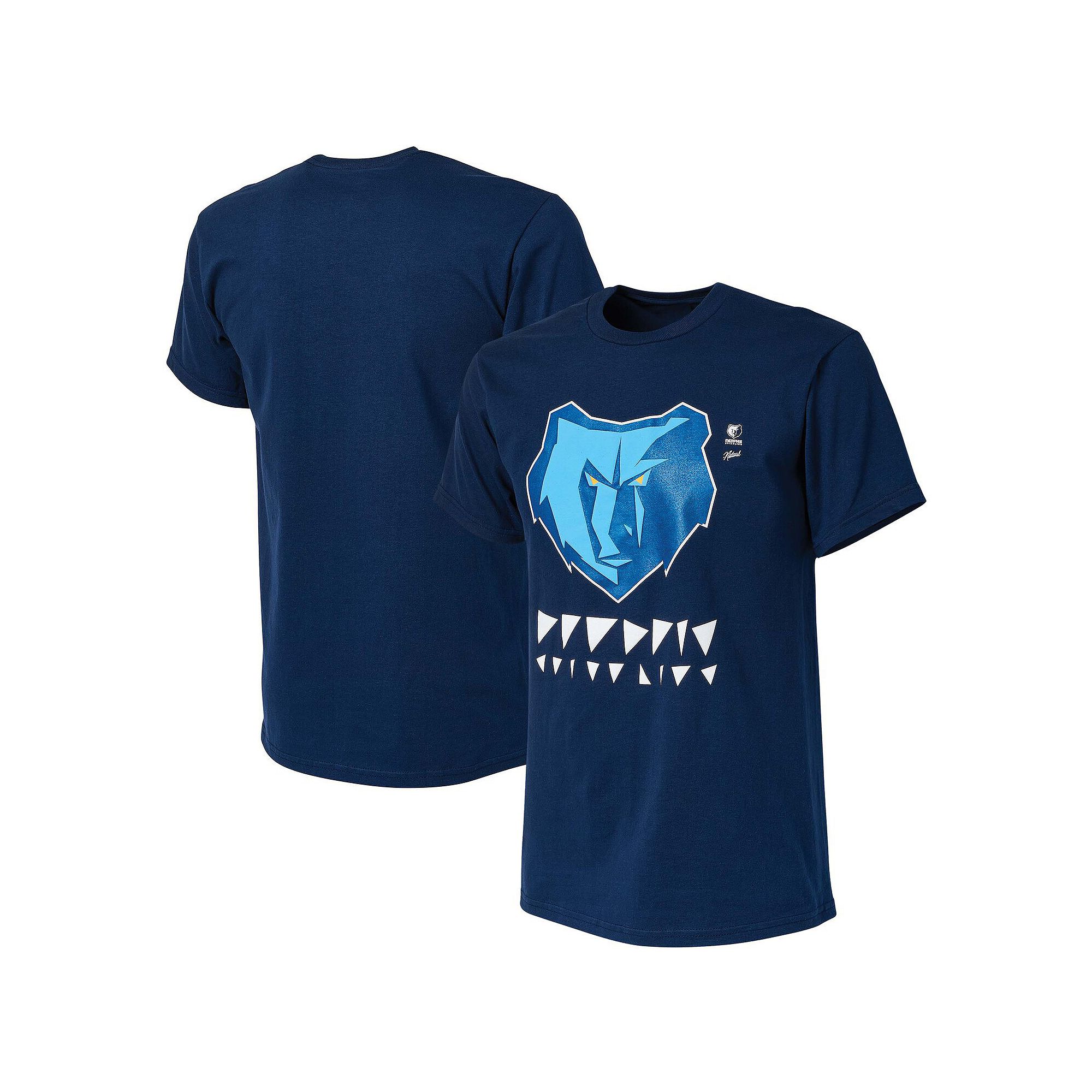 Mens NBA x Naturel Navy Memphis Grizzlies No Caller ID T-Shirt, Size: Medi