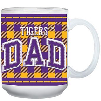 LSU Tigers 15oz. Buffalo Plaid Father's Day Mug