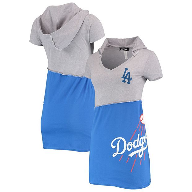 Women's Refried Apparel Royal Los Angeles Dodgers Cropped T-Shirt