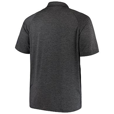 Men's Colosseum Black LSU Tigers Big & Tall Down Swing Polo