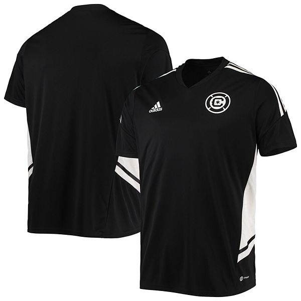 Men's adidas Black/White Chicago Fire Soccer Training Jersey