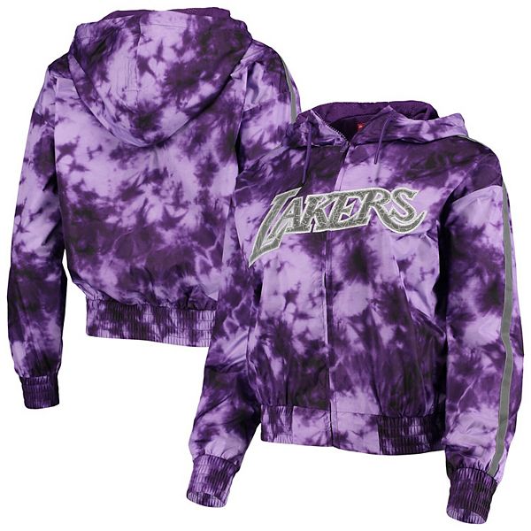 Mitchell & Ness Los Angeles Lakers Youth Purple Hardwood Classics Raglan Pullover Hoodie Size: Large