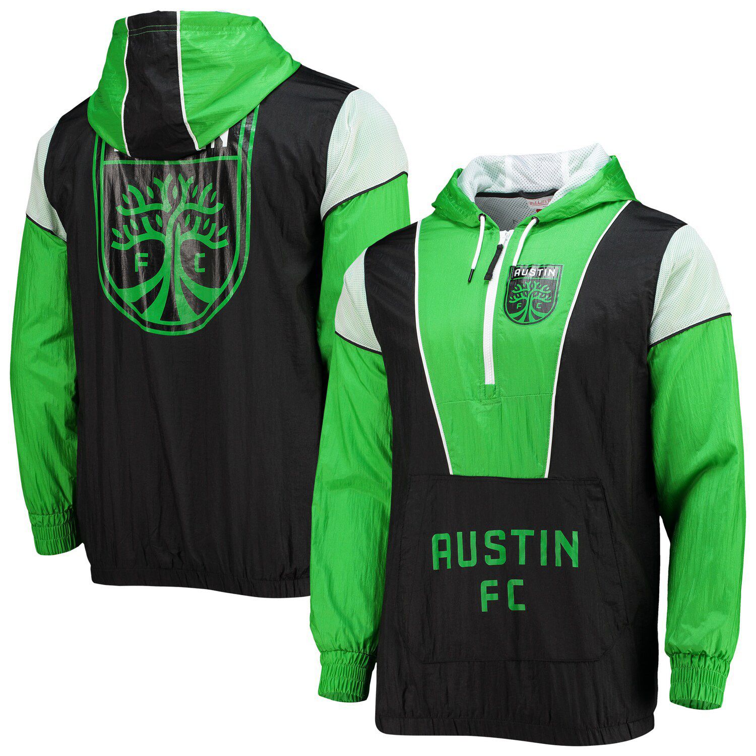 Men's Mitchell & Ness Black Boston Celtics Exploded Logo Warm-Up Full-Zip  Jacket
