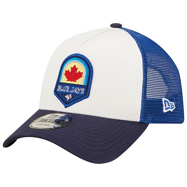 Men's New Era White/Navy Toronto Blue Jays Fresh A-Frame 9FORTY