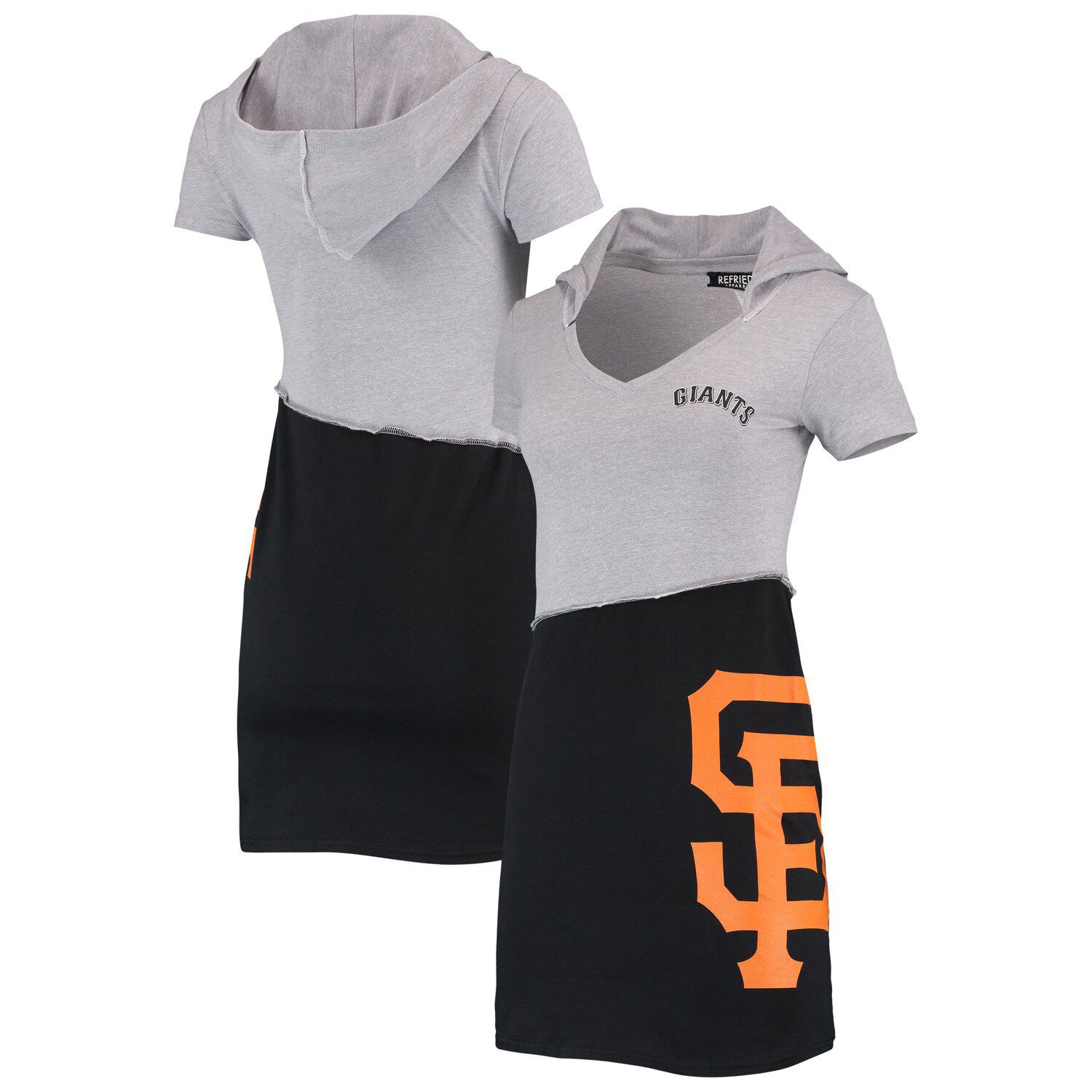 Houston Astros Refried Apparel Women's Hoodie Dress - Orange/Navy