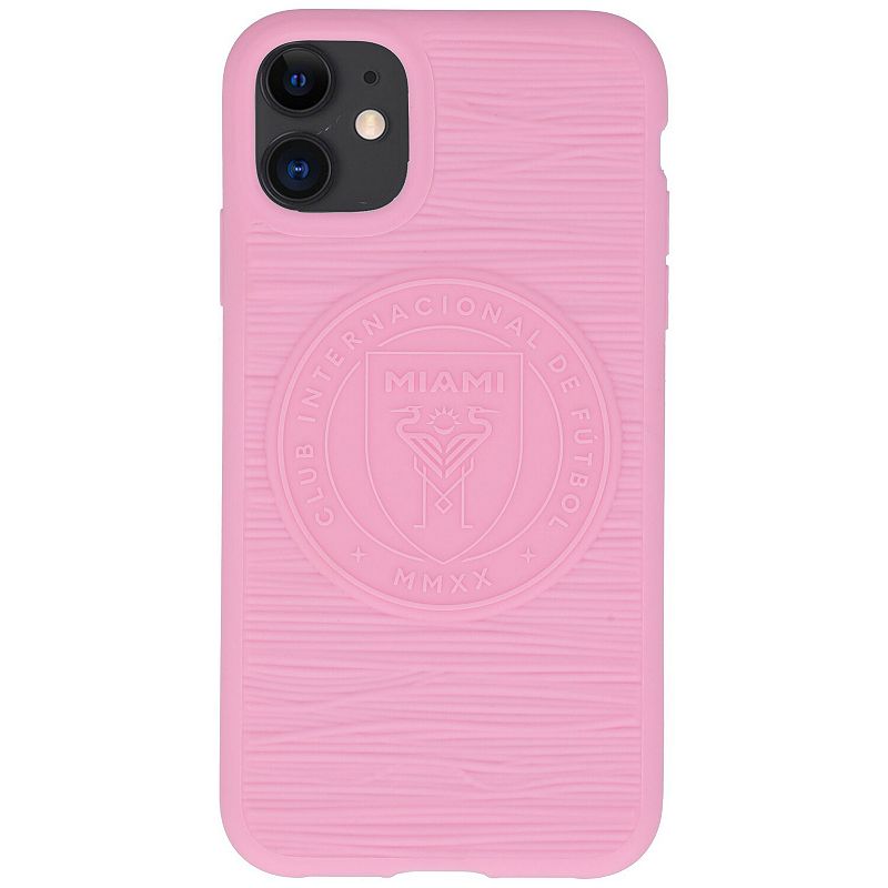 Pink Inter Miami CF iPhone Logo Soft Matte Case, Size: 11, Mls Pink