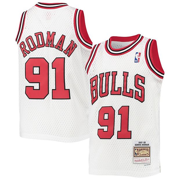 Chicago Bulls Dennis Rodman 1997-98 Hardwood Classics Alernate Swingman  Jersey - Black - Youth