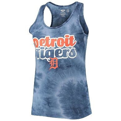 Women's Concepts Sport Navy Detroit Tigers Billboard Racerback Tank Top & Shorts Set