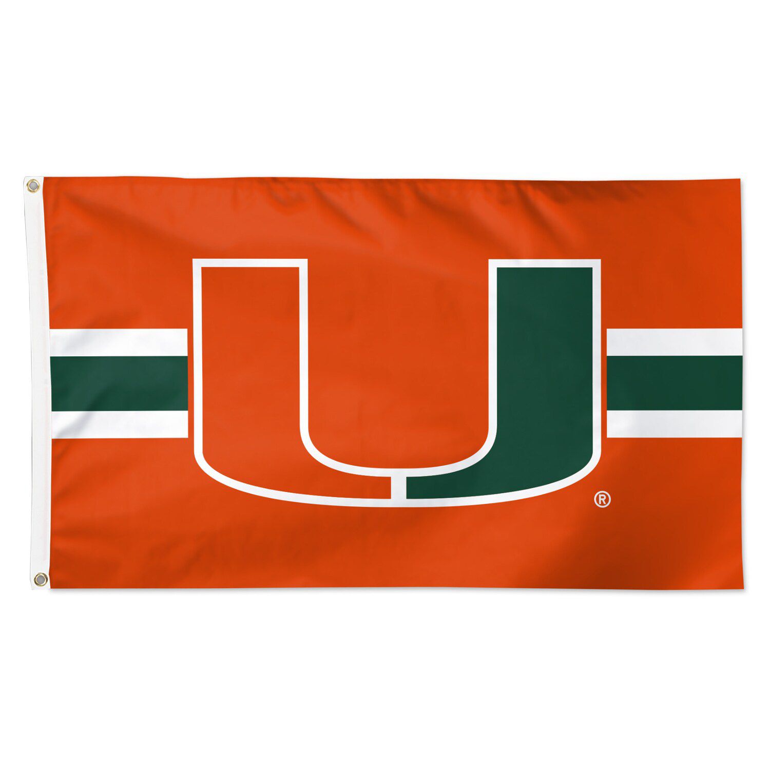 Men's Orange Miami Hurricanes Baseball Flag Comfort Colors T-Shirt