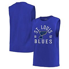 St Louis Blues NHL Long Sleeve T-Shirt Black Majestic Men's Medium