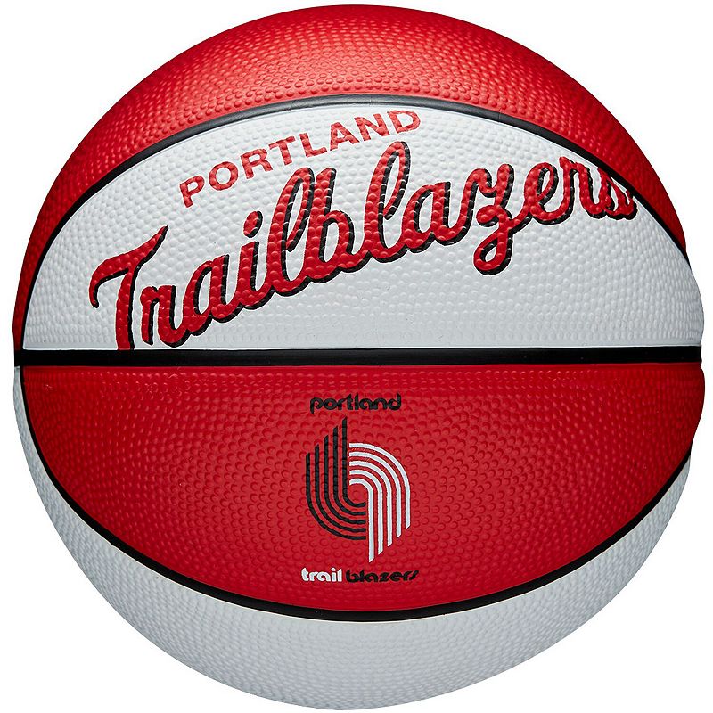 Wilson Portland Trail Blazers Retro Mini Basketball, Multicolor