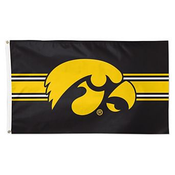 WinCraft Iowa Hawkeyes 3' x 5' Horizontal Stripe Deluxe Single-Sided Flag