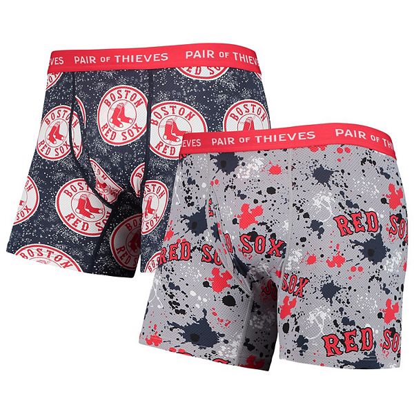 Men's Pair of Thieves Gray/Navy Boston Red Sox Super Fit 2-Pack