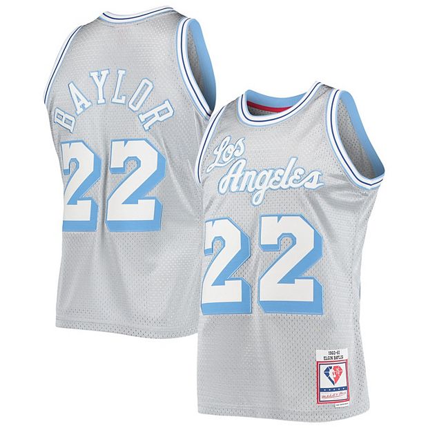 Los Angeles Lakers Hardwood Classics Throwback Blue Warm Up Jersey