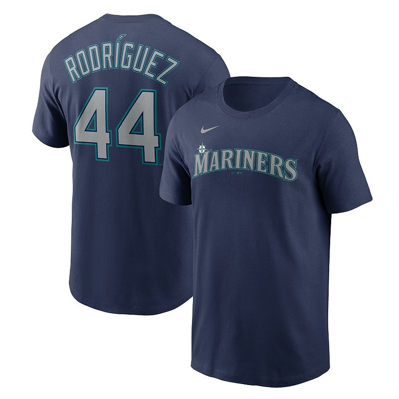 Mens Nike Julio Rodriguez Navy Seattle Mariners Name & Number T-Shirt, Siz