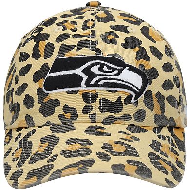 Women's '47 Tan Seattle Seahawks Bagheera Clean Up Allover Adjustable Hat