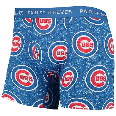 Men's Pair of Thieves Black/Royal Chicago Cubs Super Fit 2-Pack Boxer Briefs Set