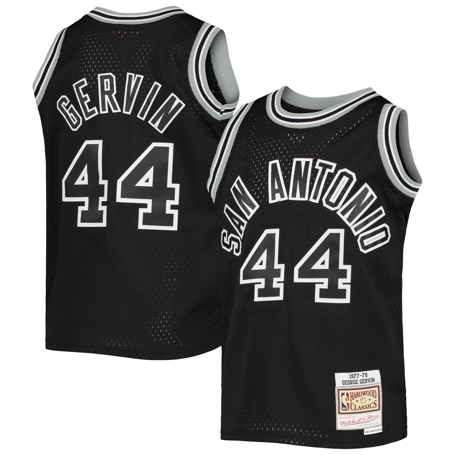 Mitchell & Ness Tim Duncan San Antonio Spurs Black 2001/02 Hardwood Classics Authentic Jersey