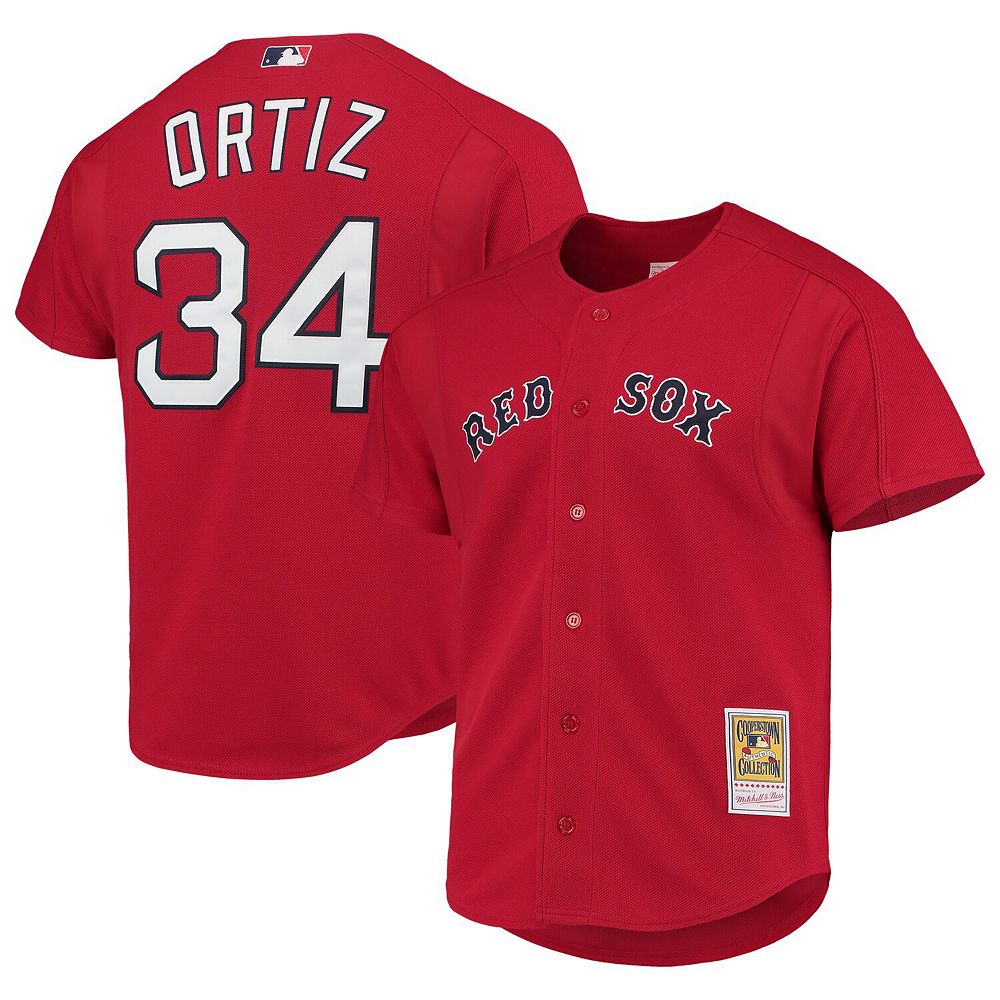 Men's Mitchell & Ness David Ortiz Red Boston Red Sox Cooperstown
