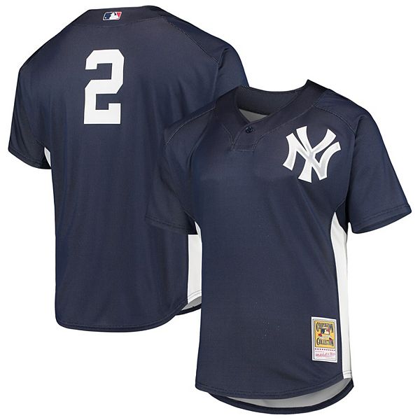 New York Yankees Mitchell & Ness Women's Cooperstown Collection Crop  T-Shirt - Navy