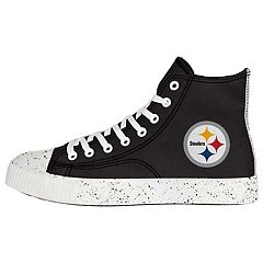 Women's Cuce White Pittsburgh Steelers Glitter Sneakers