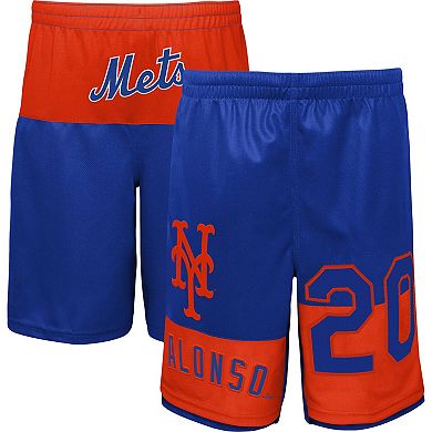 Youth Pete Alonso Royal New York Mets Pandemonium Name & Number Shorts