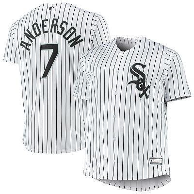 Men s Tim Anderson White Chicago White Sox Big Tall Replica Player Jersey