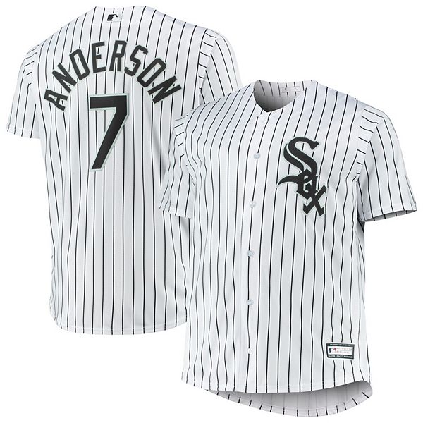 Men's Tim Anderson White Chicago White Sox Big & Tall Replica