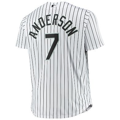 Men's Tim Anderson White Chicago White Sox Big & Tall Replica Player Jersey