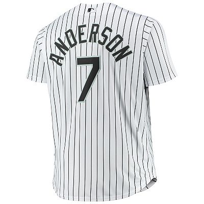 Men s Tim Anderson White Chicago White Sox Big Tall Replica Player Jersey