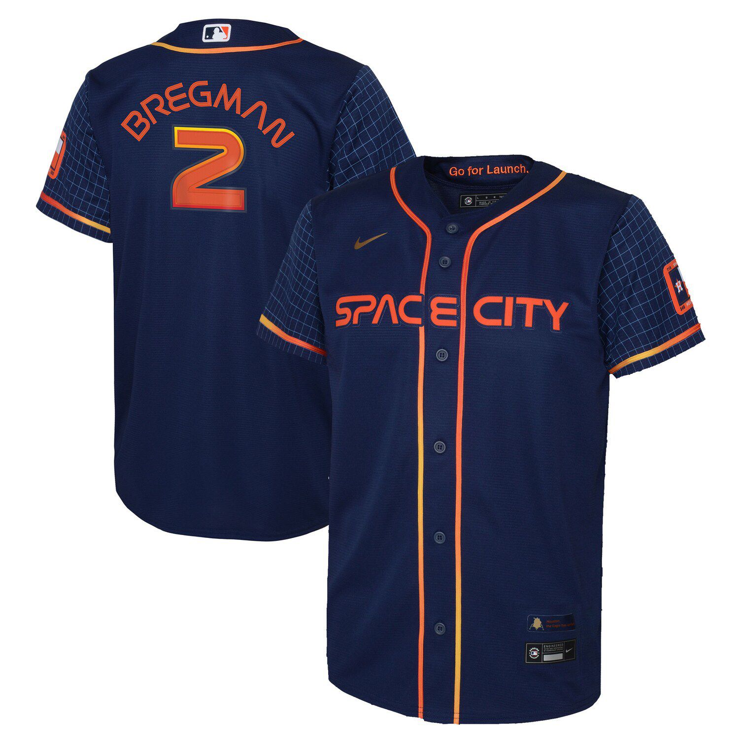 Youth Nike Alex Bregman Navy Houston Astros 2022 City Connect Replica  Player Jersey