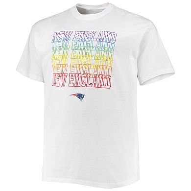 Men's Fanatics Branded White New England Patriots Big & Tall City Pride T-Shirt