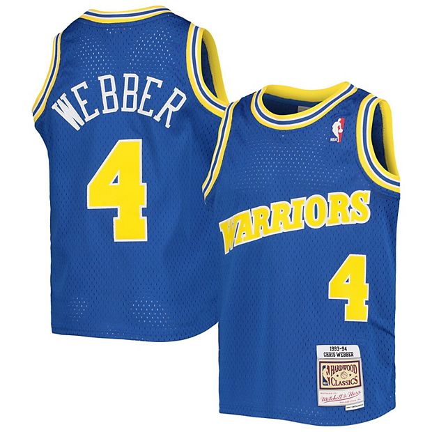 Golden State Warriors Mitchell & Ness Hardwood Classics Team Heritage  Fashion Jersey - Royal