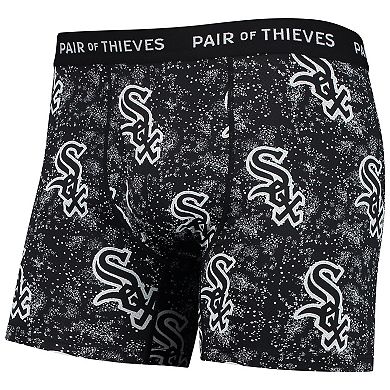 Men's Pair of Thieves Black Chicago White Sox Super Fit 2-Pack Boxer Briefs Set