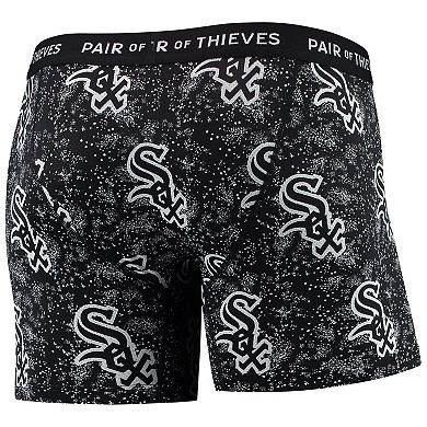 Men's Pair of Thieves Black Chicago White Sox Super Fit 2-Pack Boxer Briefs Set