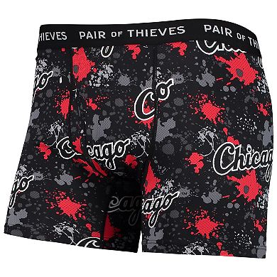 Men's Pair of Thieves Black Chicago White Sox Super Fit 2-Pack Boxer Briefs Set