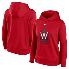 Women's Nike Red Atlanta Falcons Rewind Gym Vintage Pullover Hoodie