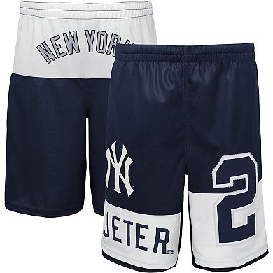 Youth Derek Jeter Navy New York Yankees Pandemonium Name & Number Shorts