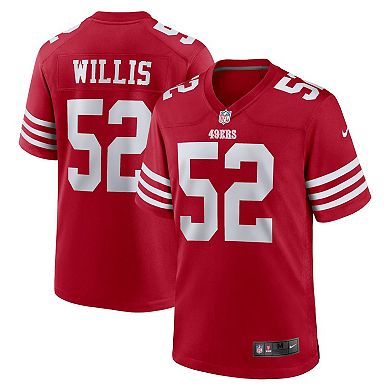 Men's Willis Scarlet San Francisco 49ers 2007 Legacy Player Jersey
