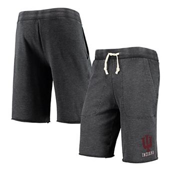 Men's Heathered Black Alternative Apparel Indiana Hoosiers Victory Lounge Shorts