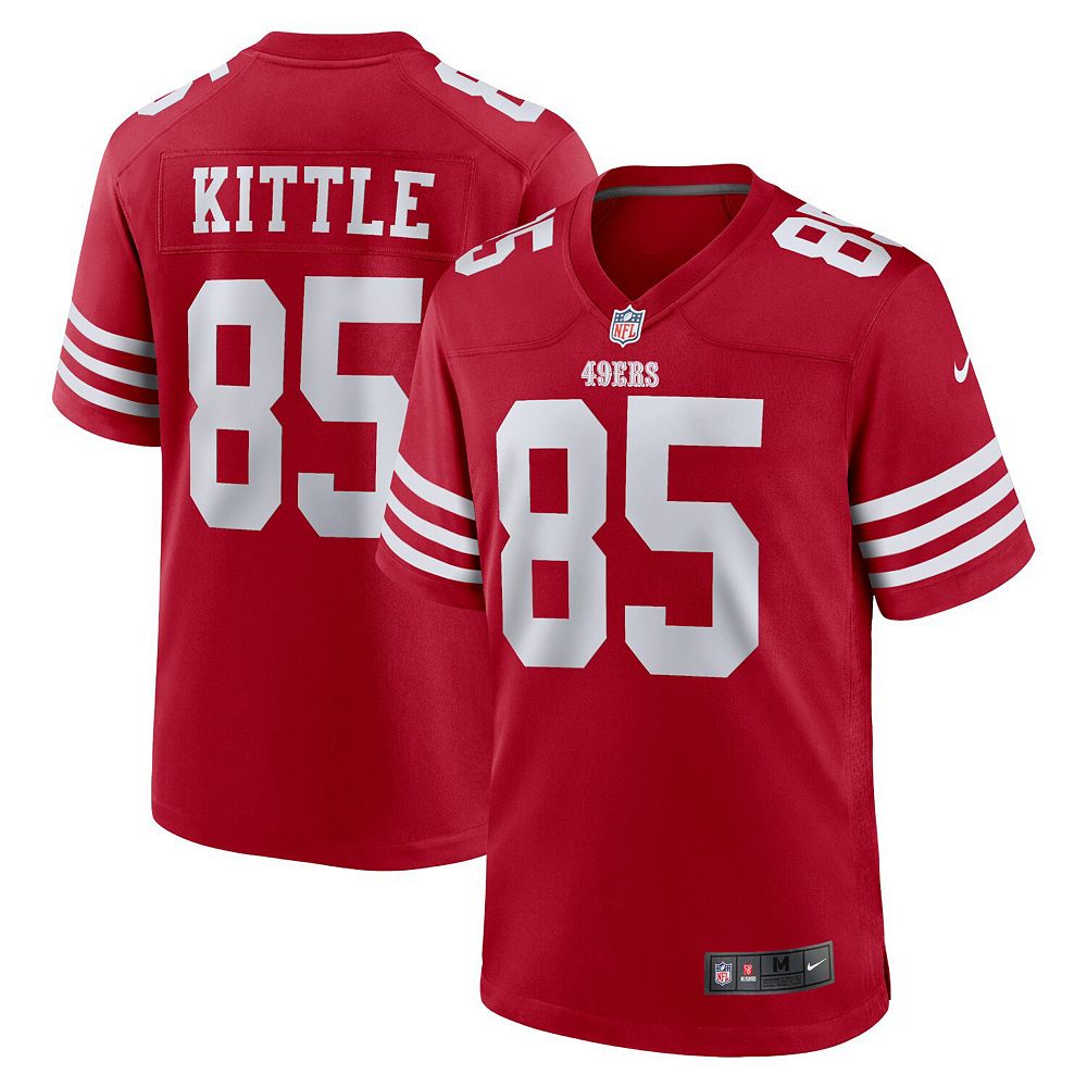 Nike Men's George Kittle Scarlet San Francisco Jersey Red Size L
