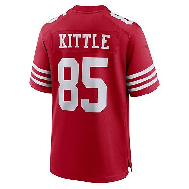 Men's Nike George Kittle Scarlet San Francisco 49ers Player Game Jersey