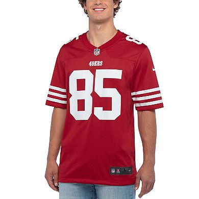 Men's Nike George Kittle Scarlet San Francisco 49ers Player Game Jersey