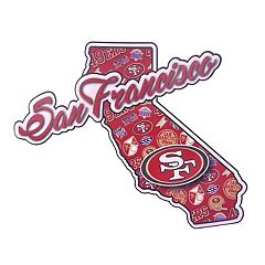 San Francisco 49ers Distressed 24 x 24 Round Wall Art