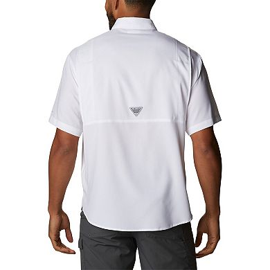 Men's Columbia White Dallas Cowboys Tamiami Omni-Shade Button-Down Short Sleeve Shirt