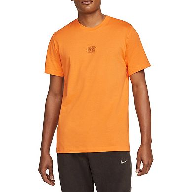 Men's Nike Orange Barcelona Club Swoosh T-Shirt