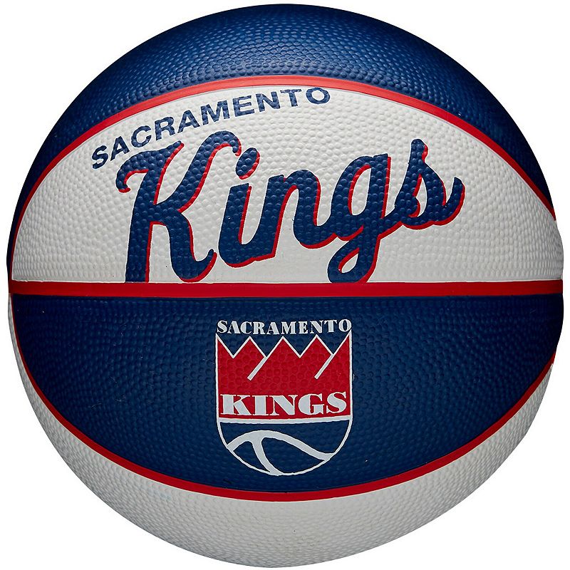 Wilson Sacramento Kings Retro Mini Basketball, Multicolor