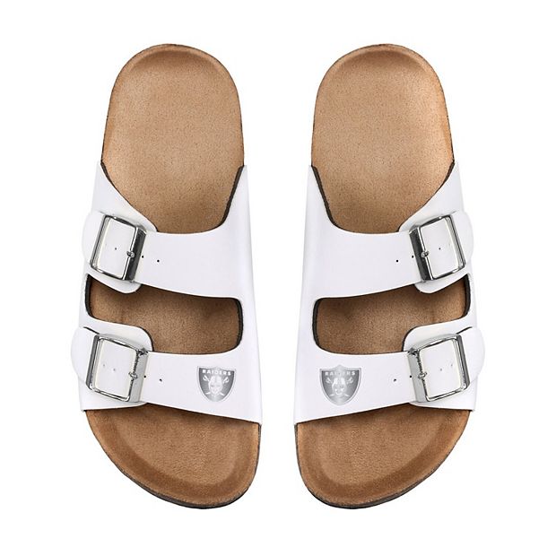 Women's FOCO Las Vegas Raiders Double-Buckle Sandals